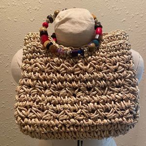 Cappelli straw mini tote